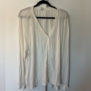 Old Navy Cream Button Down Shirt xxl tall